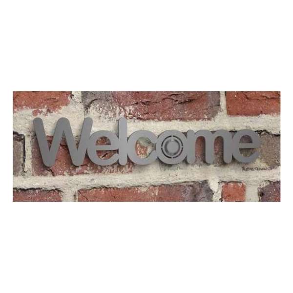 RVS deurbel 'Welcome' RVS deurbel 'Welcome'