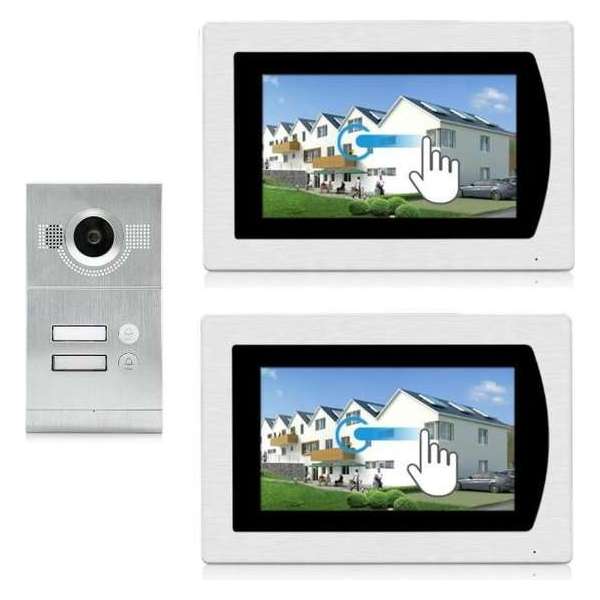 ID 2 knops buitenpaneel met 2 binnen-monitoren | Intercom | Video deurbel | IntercomDirect ID 2 knops buitenpaneel met 2 binnen-monitoren | Intercom | Video deurbel | IntercomDirect