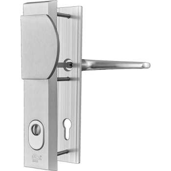 Besa Veiligheidsbeslag 85 greep-kruk met kernbescherming Zilver SKG***