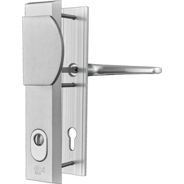 Besa Veiligheidsbeslag 85 greep-kruk met kernbescherming Zilver SKG*** Besa Veiligheidsbeslag 85 greep-kruk met kernbescherming Zilver SKG***