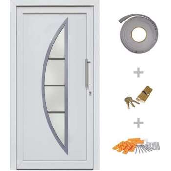 vidaXL Voordeur 98x190 cm wit