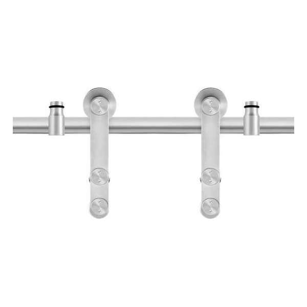 GPF Schuifdeursysteem Linja RVS 200 cm GPF Schuifdeursysteem Linja RVS 200 cm