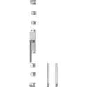Intersteel Kruk-espagnolet links Hoek 90° met stangenset 2x 1245 mm rvs geborsteld