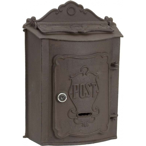 Clayre & Eef Brievenbus Muur 27*11*37 cm Bruin Ijzer Rechthoek Post Wandbrievenbus Brievenbus Hangend Clayre & Eef Brievenbus Muur 27*11*37 cm Bruin Ijzer Rechthoek Post Wandbrievenbus Brievenbus Hangend