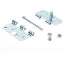 Axa Veiligheidskogellagerscharnier ongelagerd topcoat gegalvaniseerd 89 x 89 x 2.4mm SKG*** 1543-25-23/7V4