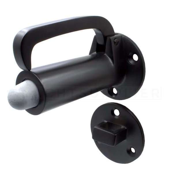 Deurvastzetter - met valhaak - 102mm - Mat zwart - S&B - 251501.00 Deurvastzetter - met valhaak - 102mm - Mat zwart - S&B - 251501.00