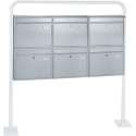 Rottner Brievenbussysteem BKS 6 Postkasten RVS - 63,5x116x12,5cm