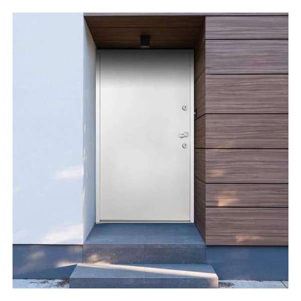 vidaXL Voordeur 90x200 cm aluminium wit vidaXL Voordeur 90x200 cm aluminium wit
