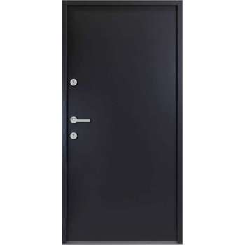 vidaXL Voordeur 90x200 cm aluminium antraciet