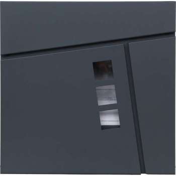 Brievenbus - muurmontage - 1 adres - antraciet-BRa337