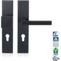 GPF Veiligheidsgarnituur knop/kruk Antraciet rechthoek PC72 SKG***