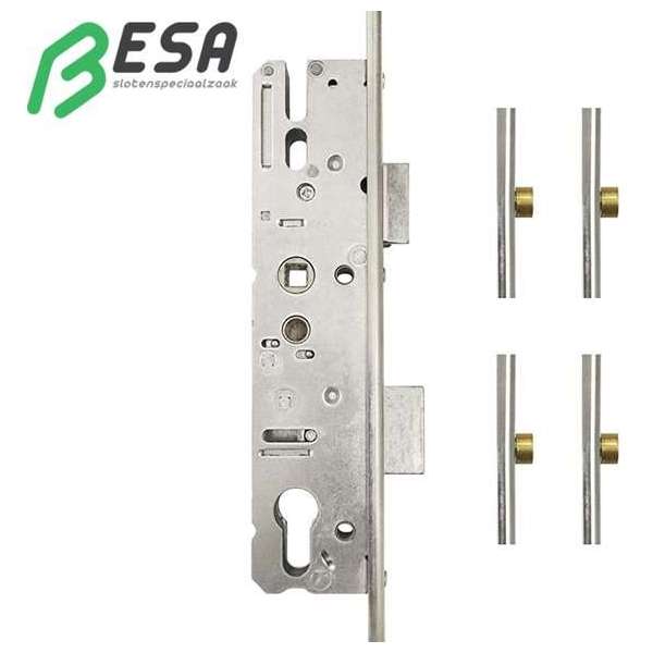 KFV Meerpuntsluiting AS8250 92/45 met 4 rolnokken Voorplaat: 16mm KFV Meerpuntsluiting AS8250 92/45 met 4 rolnokken Voorplaat: 16mm