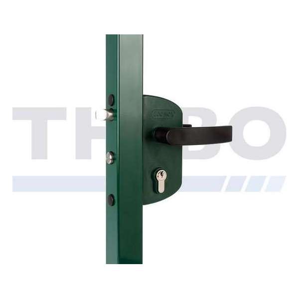 Tuinpoortslot opbouw - Poortprofiel : Vierkant 40 mm, Kleur (RAL): 7040 (venstergrijs) Tuinpoortslot opbouw - Poortprofiel : Vierkant 40 mm, Kleur (RAL): 7040 (venstergrijs)