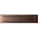 Briefplaat rechthoekig Bronze blend 340x77 mm