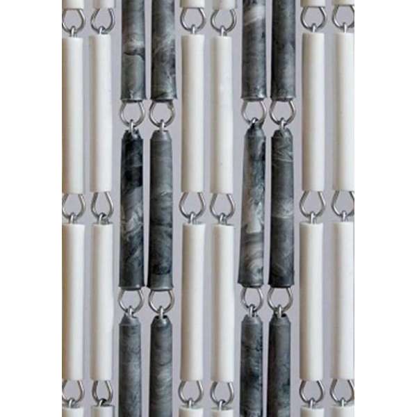 Vliegengordijnenexpert Hulzen - Vliegengordijn - 90x210 cm - Wit, Grijsgevlamd Vliegengordijnenexpert Hulzen - Vliegengordijn - 90x210 cm - Wit, Grijsgevlamd