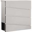Brievenbus - muurmontage - 1 adres - RVS-BRS290