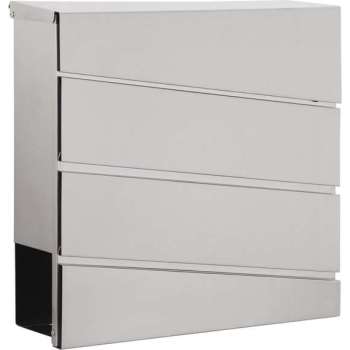 Brievenbus - muurmontage - 1 adres - RVS-BRS290