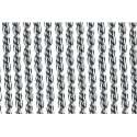 Vliegen deurgordijn transparant/zwart 93 x 230 cm - Vliegenwerend