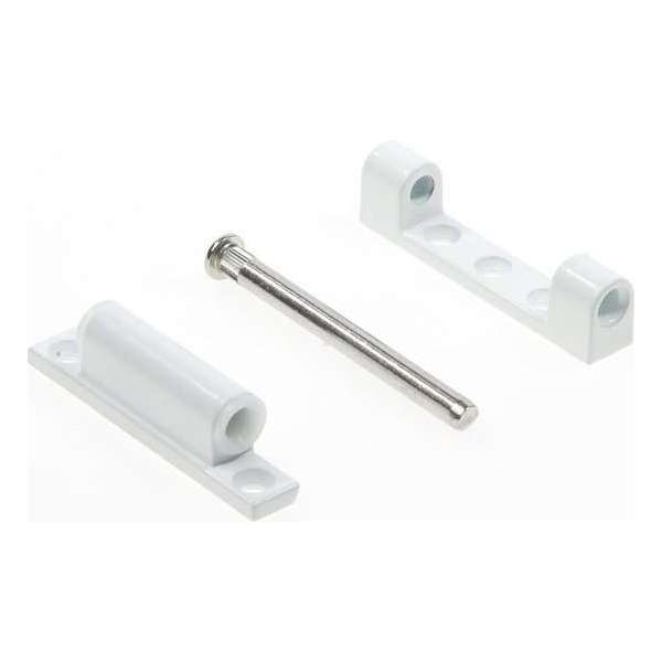 BSW Scharnier voor kunststof deuren zamac wit hoogte 80mm BSW Scharnier voor kunststof deuren zamac wit hoogte 80mm
