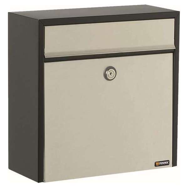 Ivana Postkast 360 - Zwart - RVS - RAL 9005 - 330x390x150mm Ivana Postkast 360 - Zwart - RVS - RAL 9005 - 330x390x150mm
