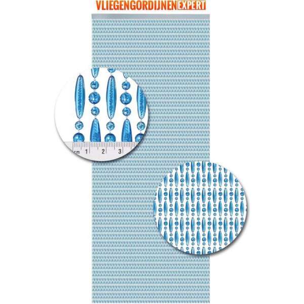 Vliegengordijnenexpert - Vliegengordijn - 100x240 cm - Blauw Vliegengordijnenexpert - Vliegengordijn - 100x240 cm - Blauw