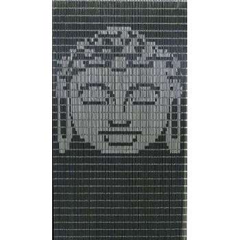 Vliegengordijn hulzen doe het zelf pakket Buddha antraciet-zilver 90x210cm