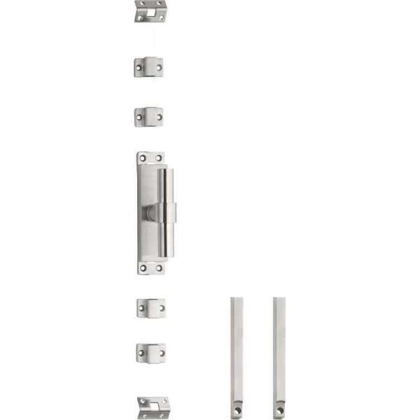 Intersteel Kruk-espagnolet rechts T-recht met stangenset 2x 1245 mm rvs geborsteld Intersteel Kruk-espagnolet rechts T-recht met stangenset 2x 1245 mm rvs geborsteld