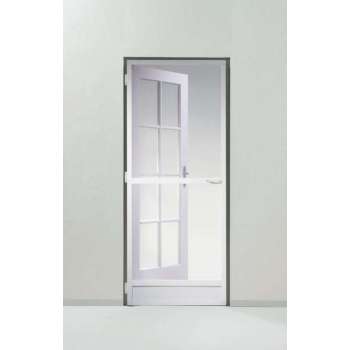 Hordeur met scharnieren Bruynzeel S700 215x100 cm WIT-deurhor-inkortbaar en simpel op maat te maken