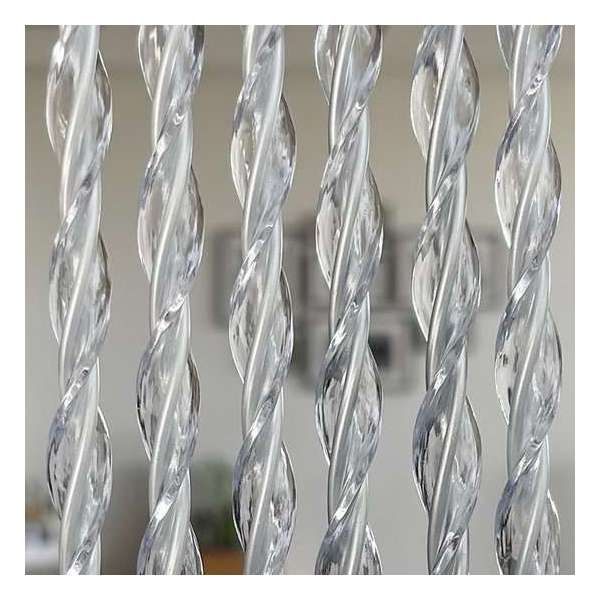 Trente - Deurgordijn Milano - Luxe - Transparant/grijs - 90 x 210 cm Trente - Deurgordijn Milano - Luxe - Transparant/grijs - 90 x 210 cm