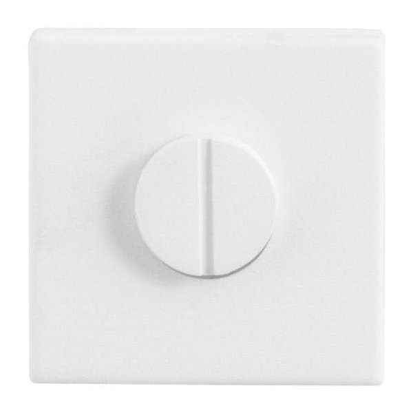 GPF Toiletgarnituur vierkant 50x50x8mm stift 8mm grote knop wit GPF Toiletgarnituur vierkant 50x50x8mm stift 8mm grote knop wit
