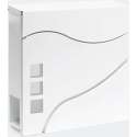 Brievenbus - enkel - 37x37x105 cm - muur - wandbrievenbus - adres - wit - B40