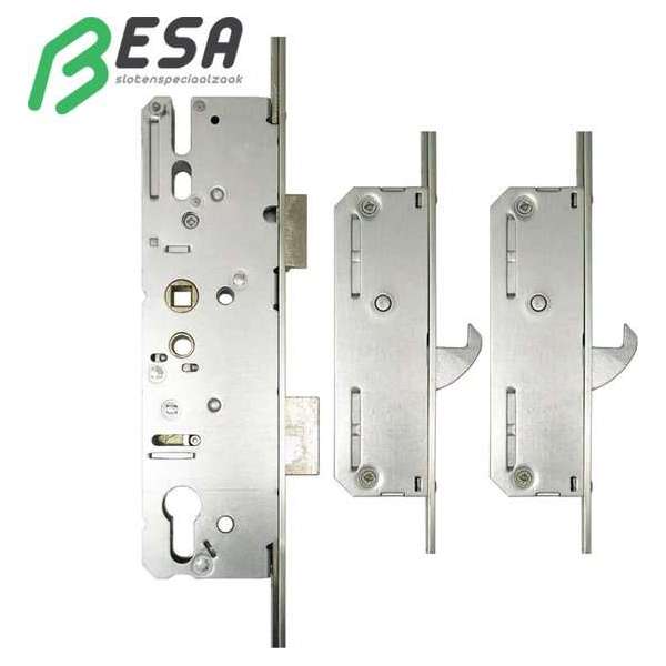 KFV Meerpuntsluiting AS2572 72/55 met 2 haken Voorplaat: 24mm KFV Meerpuntsluiting AS2572 72/55 met 2 haken Voorplaat: 24mm