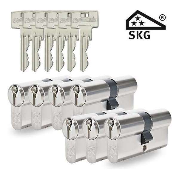 Pfaffenhain SKG3 - cilindersloten - 7 stuks gelijksluitend - 30/30 Pfaffenhain SKG3 - cilindersloten - 7 stuks gelijksluitend - 30/30