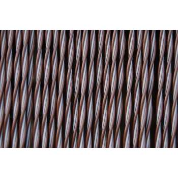 Vliegengordijn Padova 2, 90x210 cm. Grijs/bruin-Wit