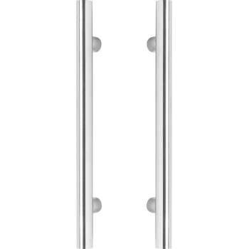 Intersteel Deurgrepen per paar T-vorm 600x80x30 HoH 400 rvs