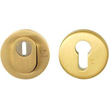 GPF vh-rozet rond 54x10mm SKG3 met KTB PVD messing satin