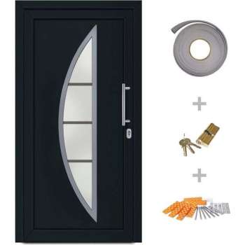 vidaXL Voordeur 98x190 cm antraciet