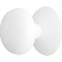 Paddenstoel voordeurknop wit 65mm