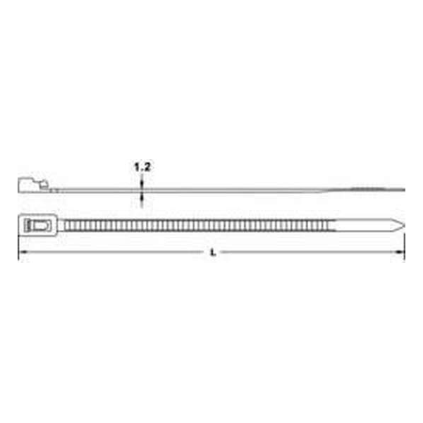 TRU COMPONENTS 1592876 TC-HV200S203 Kabelbinder 200 mm 7.60 mm Natuur Hersluitbaar 100 stuk(s) TRU COMPONENTS 1592876 TC-HV200S203 Kabelbinder 200 mm 7.60 mm Natuur Hersluitbaar 100 stuk(s)