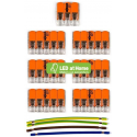 LEDatHOME - WAGO connector kit compatibel met 3x kabel voor 6 gats plafondkap