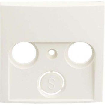 Berker S1 centraalplaat – radio – tv – polarwit