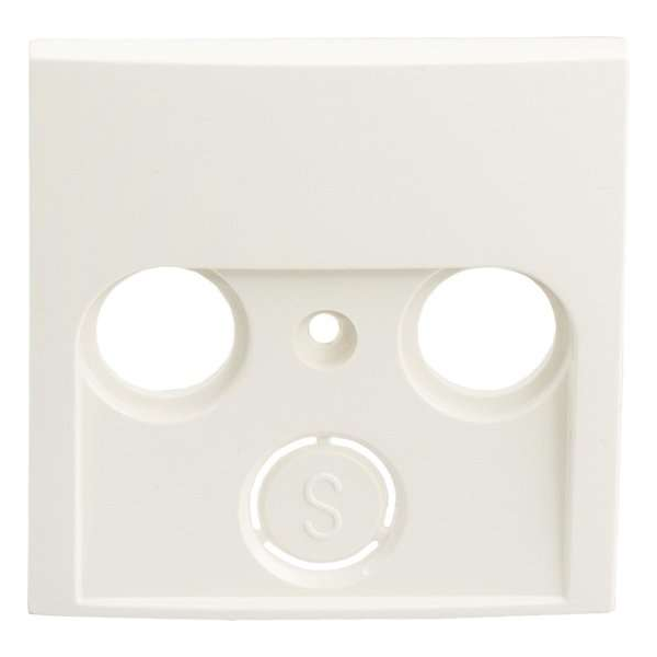 Berker S1 centraalplaat – radio – tv – polarwit Berker S1 centraalplaat – radio – tv – polarwit