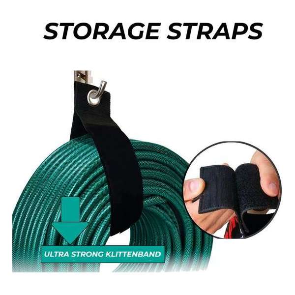 24ME® 4x Heavy Duty Storage - S - Kabelbinders met Ring - Sterk Klittenband - Organizers - Slijtvast 24ME® 4x Heavy Duty Storage - S - Kabelbinders met Ring - Sterk Klittenband - Organizers - Slijtvast