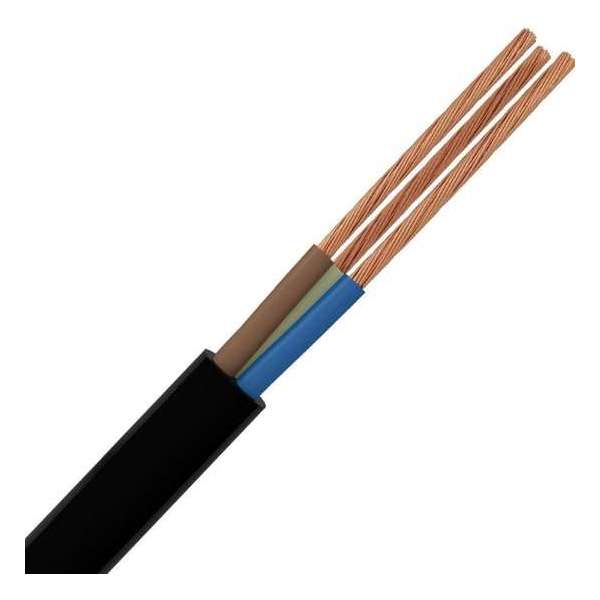 Stroomkabel - 3x1.5mm - 3 Aderig - 1 Meter - Zwart - BES LED Stroomkabel - 3x1.5mm - 3 Aderig - 1 Meter - Zwart - BES LED