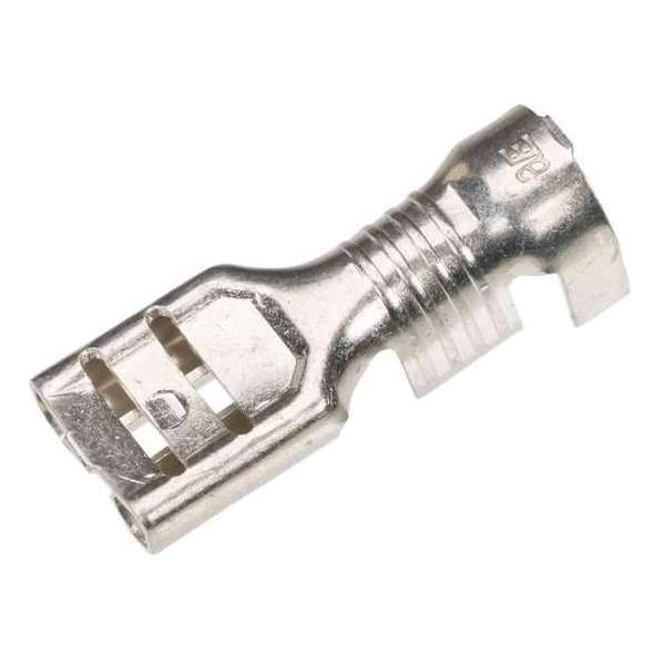 Ongeïsoleerde vlakstekerhuls 6,3x0,8mm - 1,0-2,5mm² - 5st - Kabelschoen - AMP connector Ongeïsoleerde vlakstekerhuls 6,3x0,8mm - 1,0-2,5mm² - 5st - Kabelschoen - AMP connector