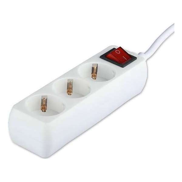 Verlengsnoer met Schakelaar - Viron Serino - 3680W - 3 Stopcontacten - 1.5 Meter - Wit | Nederland Verlengsnoer met Schakelaar - Viron Serino - 3680W - 3 Stopcontacten - 1.5 Meter - Wit | Nederland