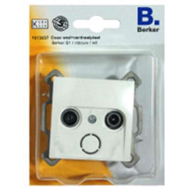 BERKER Q1 coax wcd + centraalplaat, inbouw | WIT BERKER Q1 coax wcd + centraalplaat, inbouw | WIT