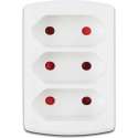 Stekker - Igia Vonkya - 3680W - 3 Stopcontacten - Mat Wit - Kunststof | Nederland