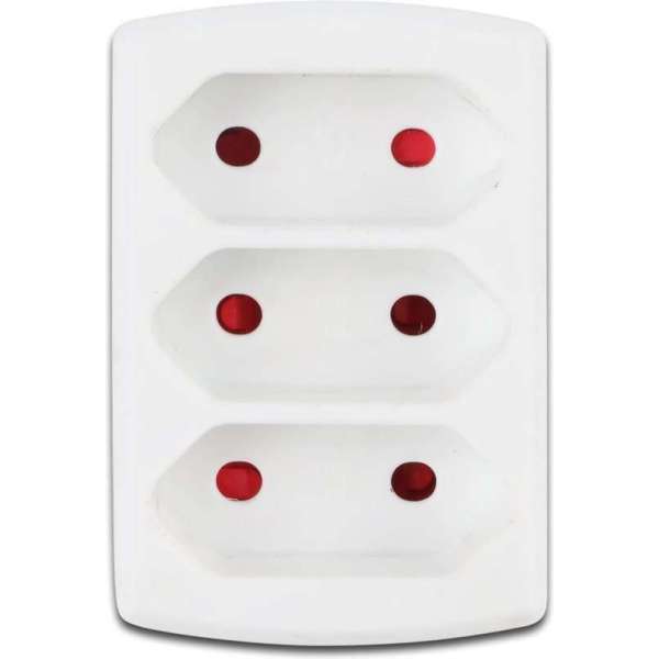 Stekker - Igia Vonkya - 3680W - 3 Stopcontacten - Mat Wit - Kunststof | Nederland Stekker - Igia Vonkya - 3680W - 3 Stopcontacten - Mat Wit - Kunststof | Nederland