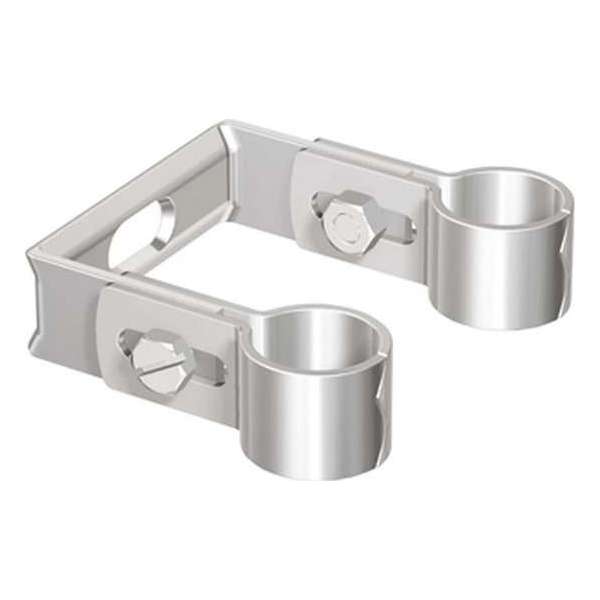 FLAM dubb pijpbeugel DP, uitw buisdiam 21.3 - 22mm, pijpbeugel staal FLAM dubb pijpbeugel DP, uitw buisdiam 21.3 - 22mm, pijpbeugel staal
